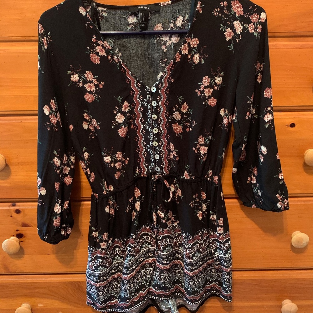 🔥 3/$20 Forever 21 Floral Romper